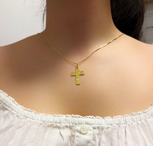 Croce famiglia oro giallo o bianco 750°°° - CONTATTACI PER IL PREZZO -