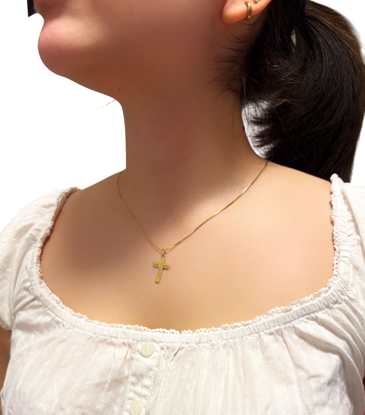 Croce traditio oro giallo o bianco 18kt