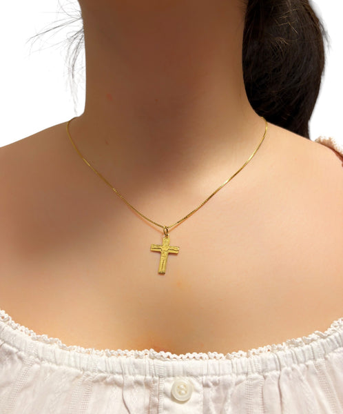 Croce traditio oro giallo o bianco 18kt