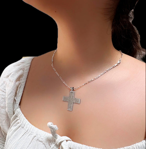 Croce con incisione CREDO in argento 925°°