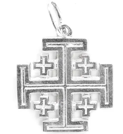 Croce Jerusalem  in argento 925°°