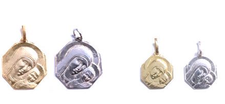 Maria ottagonale oro 9kt/18Kt