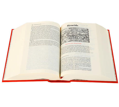 Bibbia di Gerusalemme tela rossa